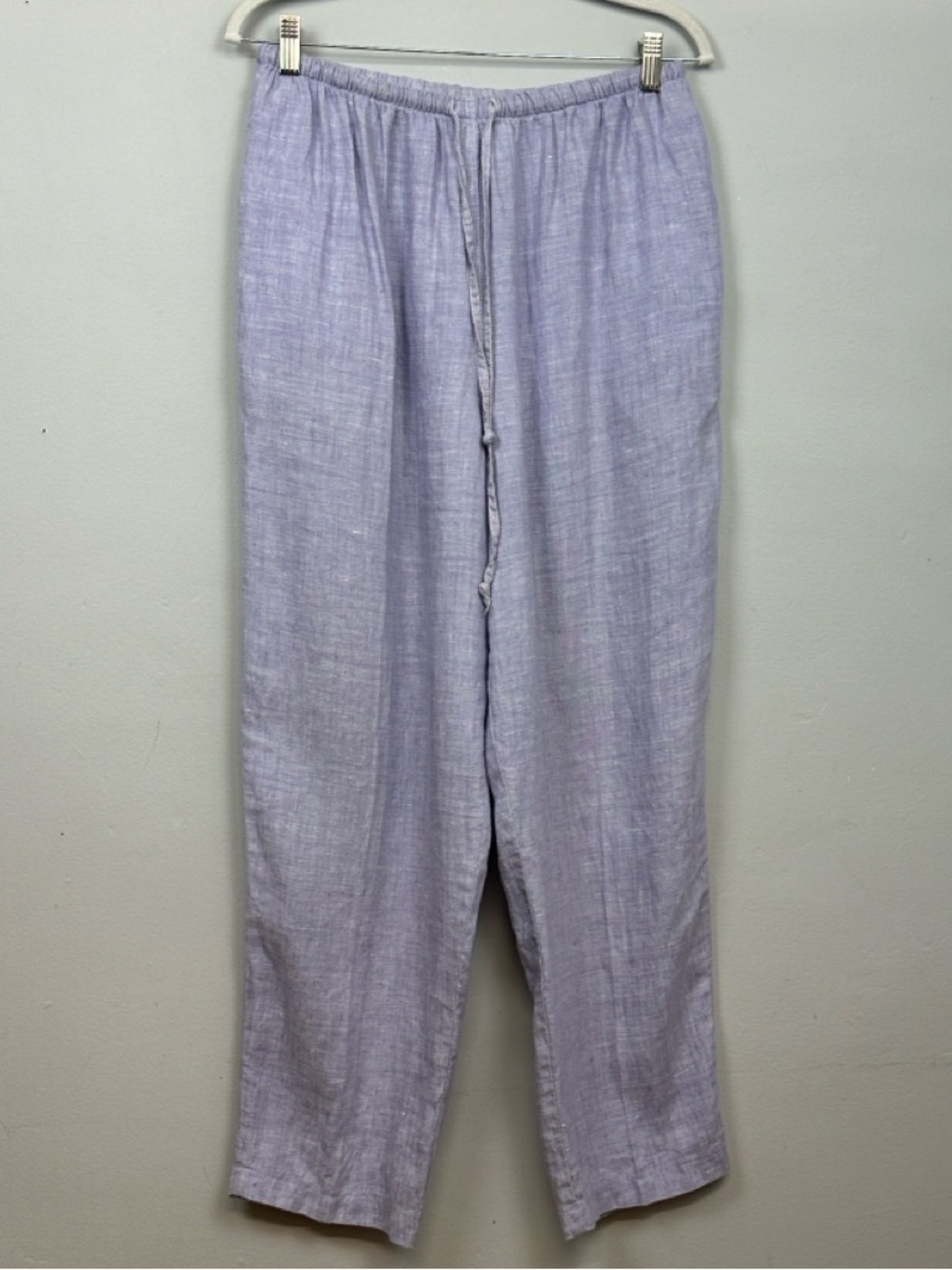 Vintage Marc Ware Hot Cotton 100% Linen Drawstring Pants Lagenlook Artsy Sz L